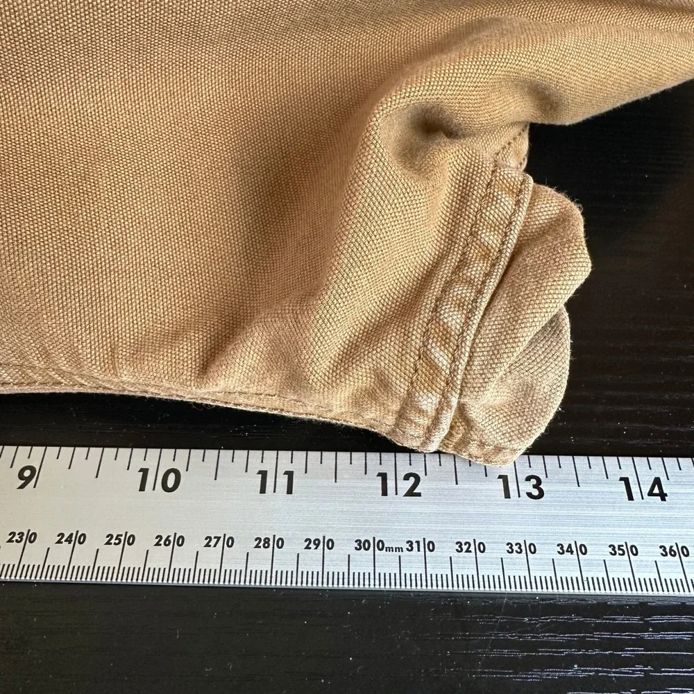 Carhartt Mens Relaxed Fit Canvas Jogger Pants Brown 40 Short Carpenter Utility - Picture 10 of 12